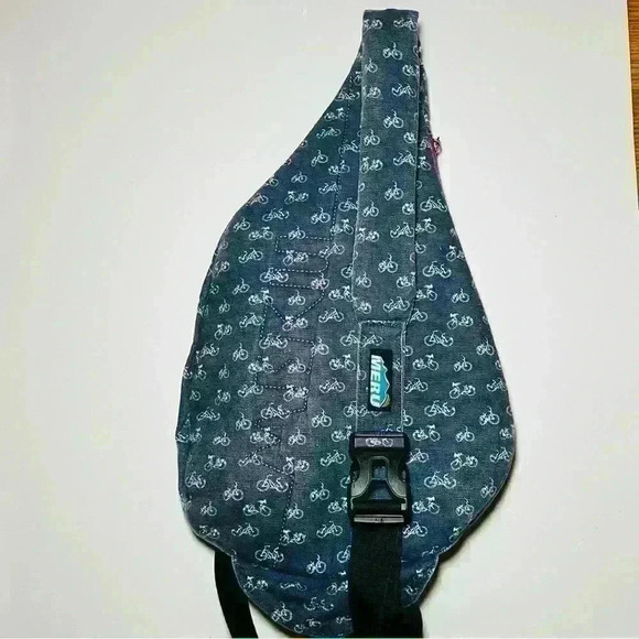 MERU Sling Bag 100% Cotton Bicycle Print - Picture 6 of 7